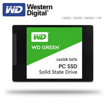 Western Digital-disco duro SSD verde para ordenador portátil y de escritorio, unidad interna de estado sólido de 2,5 pulgadas, SATA3, HDD, SSD120GB, 240GB, 480GB 2024 - compra barato