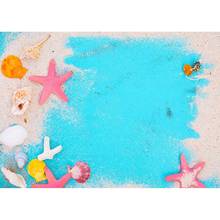 Fondos de fotografía con concha de estrella de mar, fondo personalizado para niños, fiesta de cumpleaños, Baby Shower, sesión fotográfica 2024 - compra barato