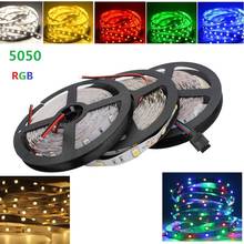 5M LED Strip Light 5050 2835 SMD 60LED/M  DC 12V Waterproof/NO Waterproof Flexible LED Tape for Home Decoration 7 Colors 2024 - buy cheap