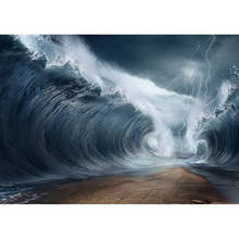 Огромная морская волна вспышка фон для фотосъемки виниловая ткань фон фотостудия для детей Детский портретный Фотофон реквизит 2024 - купить недорого