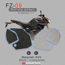 Almohadilla de tracción para tanque de combustible de motocicleta, agarre lateral de rodilla, protector de fricción, pegatina para YAMAHA 14-17 FZ-09 14-18 MT-09 2024 - compra barato