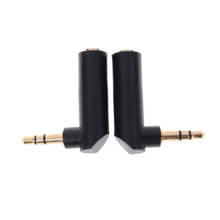 Gold-plated Connector 3.5 jack Right Angle Female to 3.5mm 3Pole Male Audio Stereo Plug L Shape Jack Adapter Connector 2pcs 2024 - buy cheap