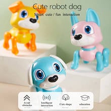 Electronic Robot Dog Toy with Gesture Sensing Lights and Puppy Sounds Intelligent Playiing Music Smart Robot Gift for Kids Boys 2024 - buy cheap