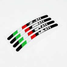 1 Set Car Styling Vinyl Tape Motorcycle 17 Inch Wheel Use Italia Racing Decorate Sticker for Italy Corse 2024 - buy cheap