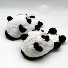 panda indoor warm custom fur slippers timber land shoes Custom slippers Home House Slipper Children men women winter 2024 - buy cheap