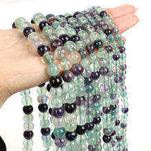 15" Strand Natural Stone Beads Smooth Green Fluorite Round Loose Beads For Jewelry Making Bracelet Neck 4-10mm 2024 - buy cheap