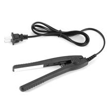 Portable Mini Electric Splint Flat Iron Ceramic Hair Curler Straightener Hair Perming Hair Styling Appliance Crimper US Plug 2024 - buy cheap
