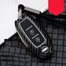 Carbon fiber Alloy+Silicone Key Case Cover For Nissan Qashqai J10 J11 X-Trail t31 t32 kicks Tiida Pathfinder Murano Note Juke 2024 - buy cheap