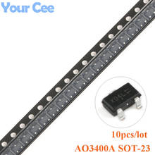 10pcs AO3400A AO3400 transistor n channel 30V 5.7A SMD transistor SOT-23 Surface Mount X0SOT-23N 2024 - buy cheap