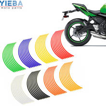 Motorcycle Sticker Car Wheel Tire Stickers Reflective Rim Band Exterior Accessories for Kawasaki ESTRELLA W800 Z900RS ZRX1200 2024 - buy cheap