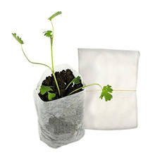 100pcs Biodegradable Seed Nursery Bags Nursery Flower Pots Vegetable Transplant Breeding Pots Garden Nursery Planting Bags new 2024 - buy cheap