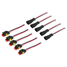 Conector macho y hembra para coche, accesorio de 2 pines con cable, impermeable, envío directo, 5 unids/set por juego 2024 - compra barato