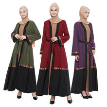 Abaya musulmana elegante, Vestido largo de Hijab, Kimono turco, Jubah, Ramadán, Eid, árabe, Dubai, caftán, oración Islámica 2024 - compra barato