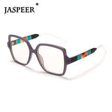 JASPEER-gafas cuadradas de gran tamaño para hombre y mujer, lentes transparentes de diseñador de marca, a la moda, monturas ópticas 2024 - compra barato