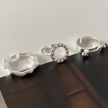 Женское кольцо на указательный палец, регулируемое кольцо из стерлингового серебра S925 пробы в Корейском стиле 2024 - купить недорого
