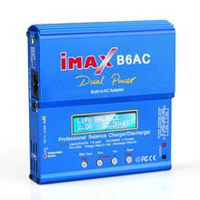 IMAX B6 AC зарядное устройство 80 Вт B6AC RC зарядное устройство 6A двухканальный баланс зарядное устройство Li-Ion Nimh Nicd Lipo батарея ЖК-экран Dis зарядное устройство 2024 - купить недорого