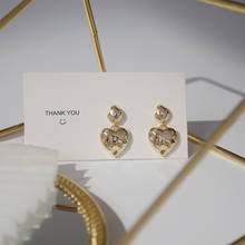 14k real ouro chapeado moda jóias em forma de amor micro-incrustada zircon estrela brincos para mulher de alta qualidade estilo francês brinco 2024 - compre barato
