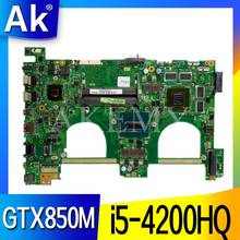 Novo Laotop Motherboard Para For Asus N550JK N550JV G550JK G550JV N550J G550J N550JK Mainboard Motherboard W/i5-4200HQ GTX850M 2024 - compre barato