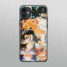 Zenitsu-funda de cristal de anime KIMETSU NO YAIBA para iPhone, 6, 6s, 7, 8, x, xr, xs, 11 pro, max, Samsung S, note 8, 9, 10, 20 Plus 2024 - compra barato