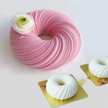 Shenhong moldes de silicone para bolo, turbina para festa, mousse, ferramentas de confeitaria, diy, espiral, sobremesa, decoração de bandeja 2024 - compre barato