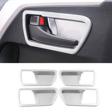 For Toyota RAV4 RAV 4 2014-2018 ABS Matte inner door handle decorationcar inner door bowl decoration frame Accessories 4pcs 2024 - buy cheap