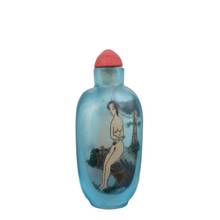 Botella de rapé china de cristal viejo de Beijing, pintada en el interior, cuerpo humano, pintura desnuda 2024 - compra barato