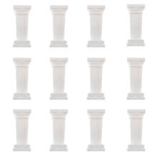 12 Pieces Classical Greek Column Roman Pillar Architecture Statue Alabaster Sculpture Mold for Wedding Party Centerpiece Decor 2024 - buy cheap