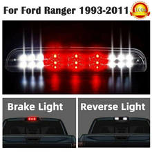 Luz LED de freno trasero, lámpara de parada de carga inversa de montaje alto, compatible con Ford Ranger 1993-2011, lente blanca y negra 2024 - compra barato