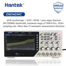 Hantek DSO4254C Digital Storage Oscilloscope 4 Channels 250Mhz LCD PC Portable USB Oscilloscopes +EXT+DVM+Auto range function 2024 - buy cheap
