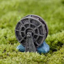 ZOCDOU-Molino de agua de rueda de molino de Holanda, modelo de estatua de resina, miniaturas de adorno, 1 pieza 2024 - compra barato