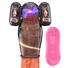 12 Speeds Penis Vibrator Penis Massager Trainer Glans Vibrator Men Sex Toys Enhancement Delay Lasting Erection Male Masturbation 2024 - buy cheap