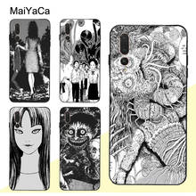 Maiyaca junji ito capas de terror para huawei p30 pro p40 p10 p20 lite mate 20 30 10 lite p smart 2019 z coque 2024 - compre barato