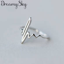 Dreamysky bijuterias estilo boho cor de prata anéis geométricos para mulheres presentes grandes anéis de dedo ajustáveis 2024 - compre barato