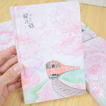 Sakura-caderno colorido para menina, página interna, planejador, diy, diário, artigos de papelaria, material de escritório 2024 - compre barato