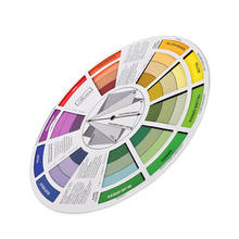 Colour Wheel Paint Mixing Learning Guide Art Class Teaching Tool for Makeup Blending Board Chart Color Mixed Guide Mix Colours 2024 - buy cheap
