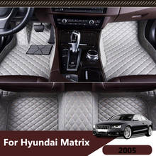 Tapetes de piso para carro hyundai matrix 2005, capa personalizada, acessórios de interior automotivo, forros de proteção frontais e traseiros 2024 - compre barato