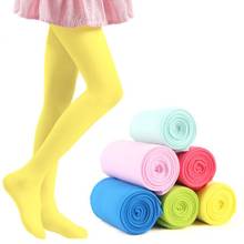 Candy Color Kids Pantyhose Ballet Dance Tights for Girls Stocking Children Velvet Solid White Pantyhose 3-8Years 2024 - buy cheap