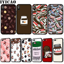 IYICAO Chills таблетки шоколад Nutella Мягкий силиконовый чехол для iPhone XR X XS 11 Pro Max 10 6S 7 8 Plus 5 5S SE чехол для телефона 2024 - купить недорого