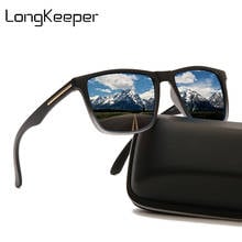 LongKeeper Polarized Sunglasses Men Women Classic Square Sun Glasses Driving Shades Luxury Brand Designer Mirror Gafas UV400 2024 - buy cheap