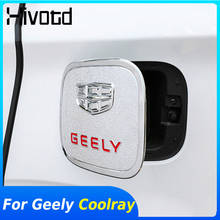 Hivotd-cubierta de tanque de combustible de coche, accesorios de modificación Exterior, tapa de caja de Gas cromado ABS, para Geely Coolray SX11 2018-2020 2024 - compra barato