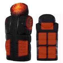 3 Levels Temperature Hooded Usb Heater Vest Thin Warm Electric Washable Heated Jacket Thermal Clothing Sleeveless Heated Vest 2024 - buy cheap