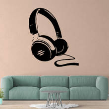 Amusing headset Wall Art Decal Wall Stickers Pvc Material for Living Room Company School Office Decoration Decal Mural 2024 - buy cheap