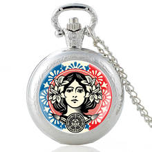 New Arrival  Make Art Not War Vintage Quartz Pocket Watch Men Women Glass Dome Charm Pendant Necklace Hours Clock Gifts 2024 - buy cheap