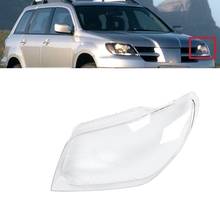 Carro claro frente farol lente capa substituição farol capa escudo para mitsubishi outlander 2004 2005 2006 2024 - compre barato