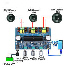 Placa de amplificador Digital de alta potencia XH-A305, amplificador Digital TPA3116D2, Bluetooth 5,0, 2,1 canales con AUX 2024 - compra barato