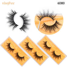 visofree 5D mink lashes maquiagem faux cils fluffy eyelashes full strip makeup mink eyelashes 3d mink lashes beauty 6D80 2024 - buy cheap