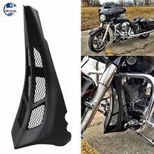 Матовый черный высокий спойлер для подбородка для Harley Touring Road King Street Glide CVO Ultra FLTRUSE Custom 2014-2019 2024 - купить недорого