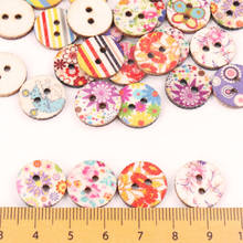 Multi-style round heart Two Holes buttons Wooden Sewing Buttons Scrapbooking Mixed Natural Color Costura Botones bottoni botoes 2024 - buy cheap