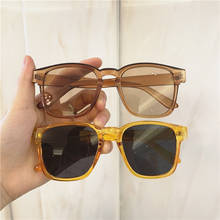Мужские и женские винтажные Квадратные Солнцезащитные очки dyymj 2021, модные солнцезащитные очки конфетных цветов, роскошные брендовые дизайнерские очки для женщин, Gafas 2024 - купить недорого