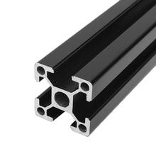 Marco de perfiles de aluminio para máquina de grabado láser CNC, extrusiones de aluminio con ranura en T 250mm-600mm, color negro, 1 unidad 2024 - compra barato